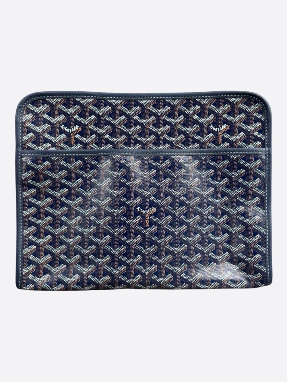 Goyard Navy Jouvence GM Toiletry Bag